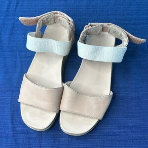 Dr. Scholl's Comfort Sandals Women's Tan Island Life Strappy Flat Shoes Sz 8.5